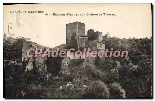 Cartes postales L'Ardeche Illustree Environs d'Annonay Chateau de Thorrenc