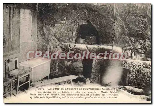 Cartes postales Le Four de l'Auberge de Peyrebeille Ardeche