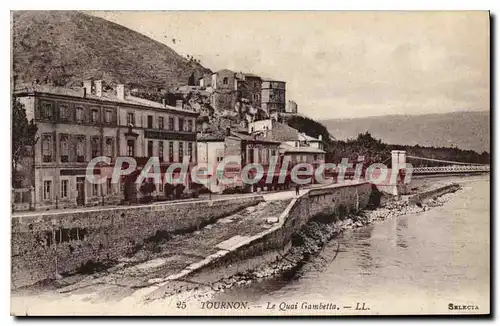 Cartes postales Tournon le Quai Gambetta