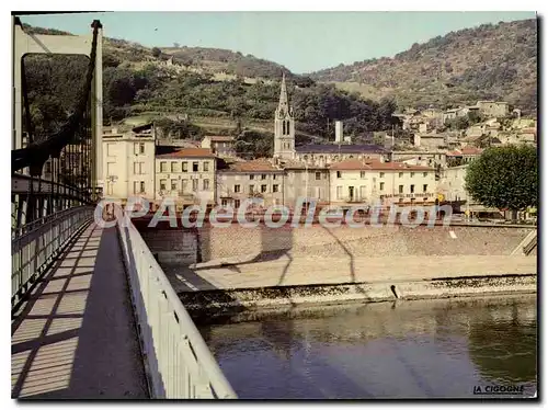 Ansichtskarte AK Serrieres Ardeche Vue generale