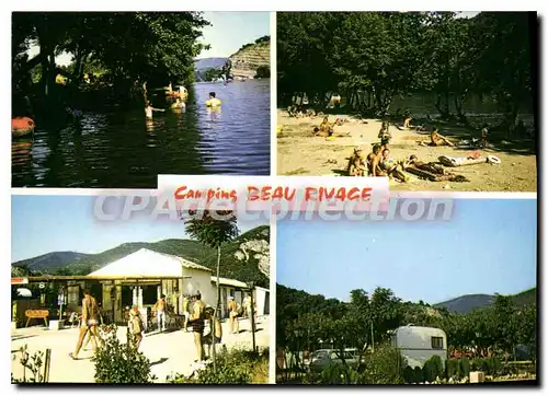 Cartes postales Camping Beau Rivage Ardeche Meridionale entre Ruoms et Vallon en bordure de l'Ardeche