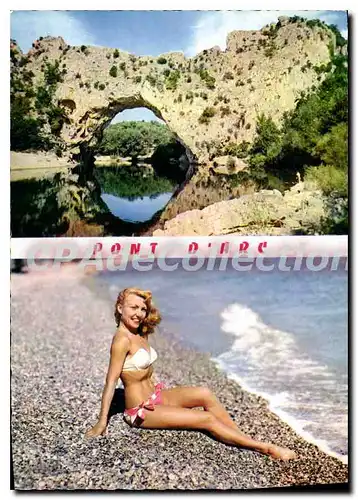 Cartes postales Ardeche Pittoresque Le Pont d'Arc Une des Merveilles de la Nature