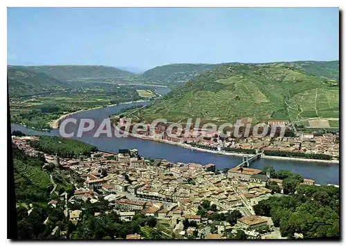 Ansichtskarte AK Tournon Ardeche Vue generale aerienne