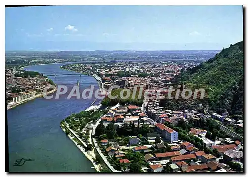 Ansichtskarte AK Tournon Ardeche Vue generale aerienne