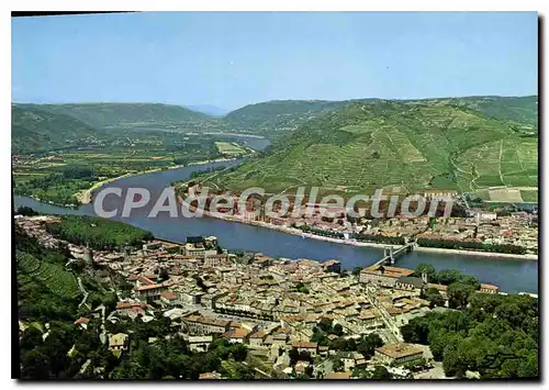 Ansichtskarte AK Tournon Ardeche Vue generale aerienne