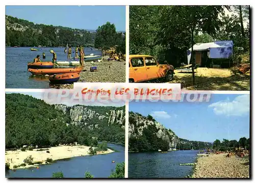 Cartes postales Ardeche Touristique Casteljau Camping Les Blaches dans les gorges du Chassezac