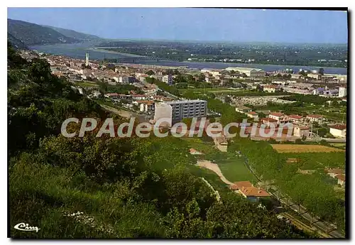 Cartes postales Le Pouzin Ardeche Vue generale le pont sur le Rhone et la zone industrielle