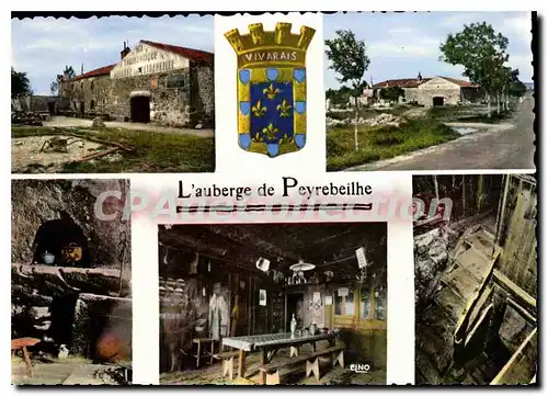 Cartes postales L'Auberge de Peyrebeilhe Ardeche La facade principale