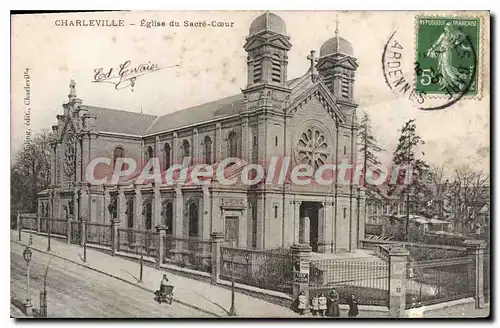Cartes postales Charleville Eglise du Sacre Coeur