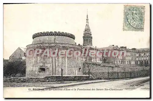 Cartes postales Mezieres Le Chateau d'Eau et le Pensionnat des Soeurs Ste Chretienne
