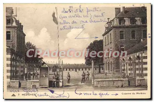 Cartes postales Mezieres Caserne du Merbion