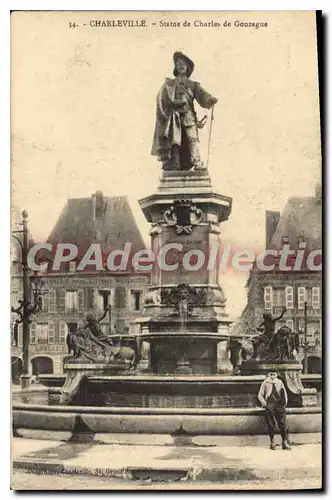 Ansichtskarte AK Charleville Statue de Charles de Gonzague