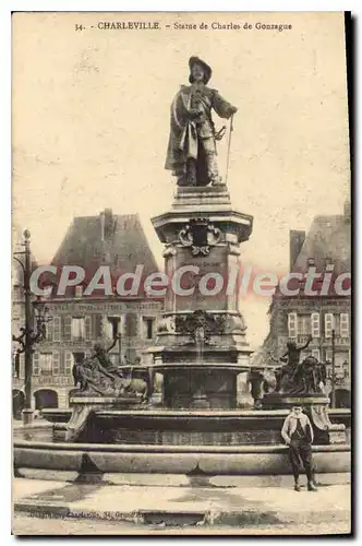 Cartes postales Charleville Statue de Charles de Gonzague