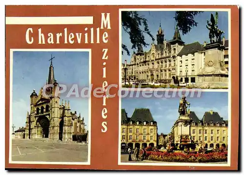 Cartes postales Charleville Mezieres Ardennes Eglise St Lie Place Ducale L'Hotel de Ville