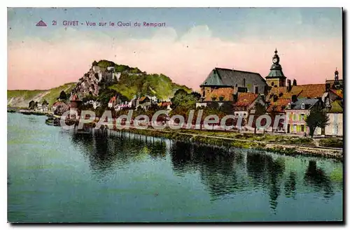 Cartes postales Givet  Vue sur le Quai du Rempart