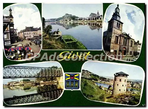 Cartes postales Souvenir de Givet Ardennes Place de l'Hotel de Ville