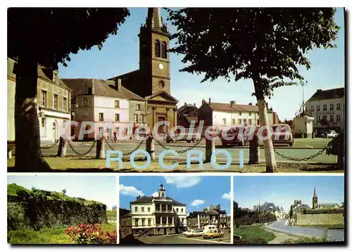 Cartes postales Rocroi L'Eglise St Nicolas L'Hotel de Ville