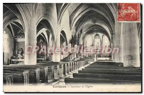 Ansichtskarte AK Carignan Interieur de l'Eglise