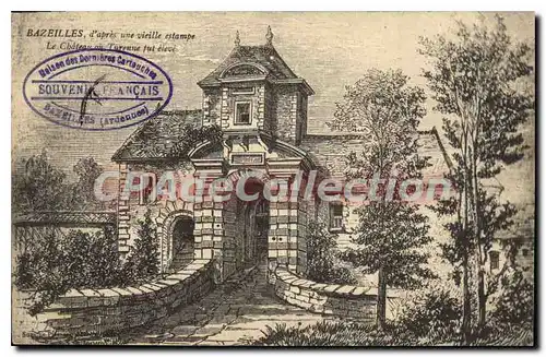 Cartes postales Bazeilles d'apres une vieille estampe