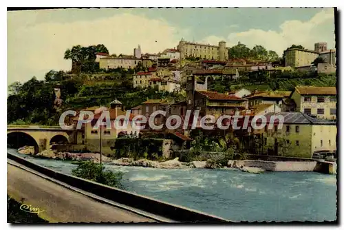 Cartes postales Les Pyrenees Ariegeoises Saint Lizier Vue Generale et Route de Toulouse