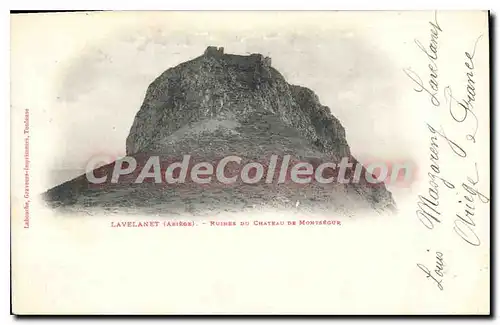 Cartes postales Lavelanet Ariege Ruines du Chateau de Montergue
