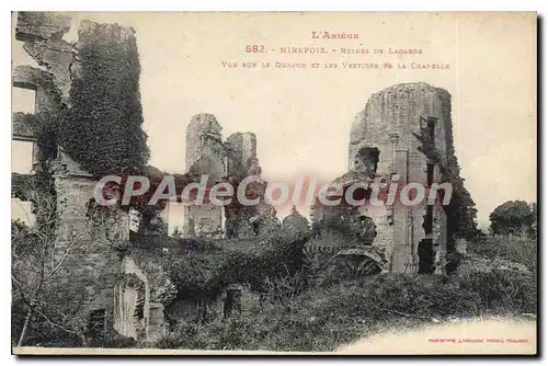 Ansichtskarte AK L'Ariege Mirepoix Ruines de Lagarde