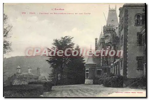 Cartes postales Foix Chateau de Bellisens Bevau et les Tours