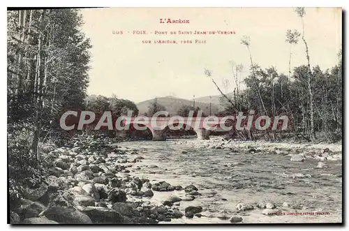 Cartes postales Foix Pont de Saint Jean de Verges