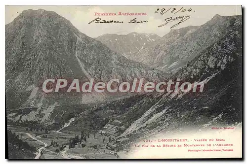 Cartes postales Pyrenees Ariegeoises L'Hopitalet Vallee ou Sisca