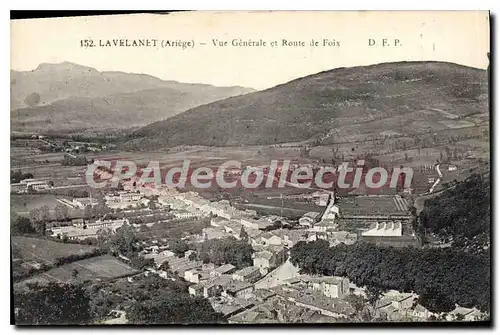Ansichtskarte AK Lavelanet Ariege Vue Generale et Route de Foix