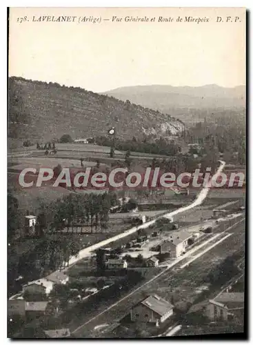 Ansichtskarte AK Lavelanet Ariege Vue Generale et Route de Mirepoix