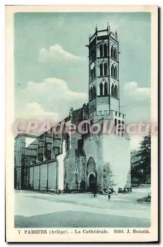 Ansichtskarte AK Pamiers Ariege La Cathedrale