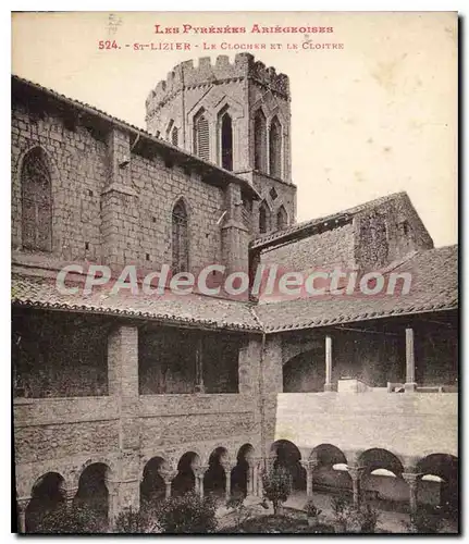 Cartes postales Les Pyrenees Ariegeoises St Lizier Le Clocher et le Cloitre