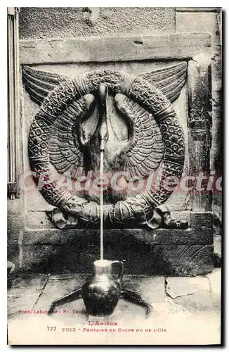 Cartes postales L'Ariege Foix Fontaine du Cygne du de L'Oie