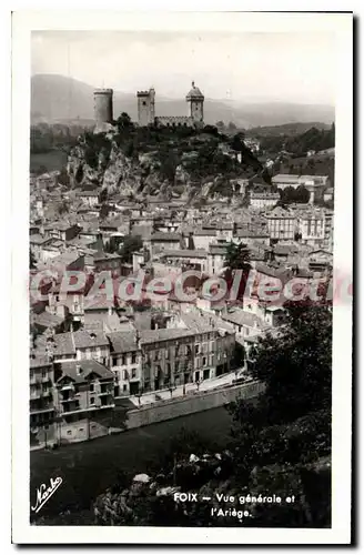 Cartes postales Foix Vue generale et l'Ariege