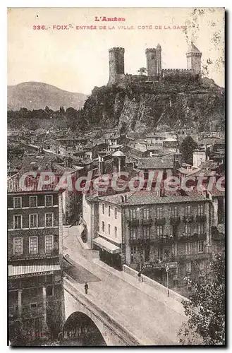 Cartes postales Foix Entree de la Ville Cote de la Gare