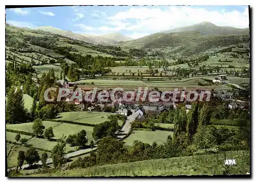 Cartes postales Argein Ariege Vue Generale Route de Saint Girons et du Col de Portet d'Aspet