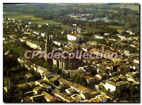 Cartes postales Mirepoix Vue aerienne centrale