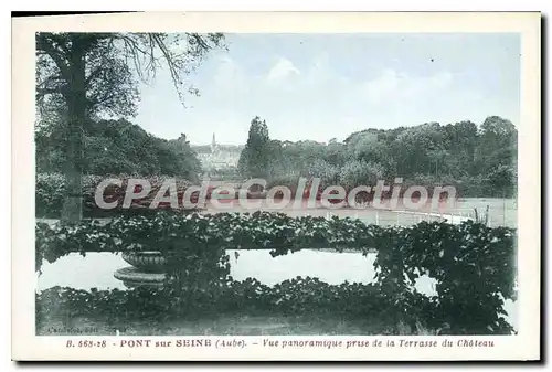 Ansichtskarte AK Pont sur Seine Aube Vue panoramique prise de la Terrasse du Chateau