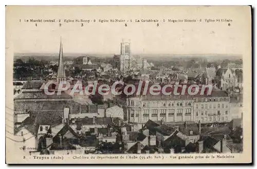 Cartes postales Troyes Aube Chef lieu departement de l'Aube