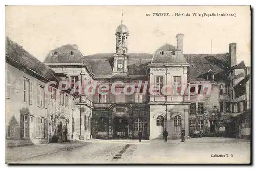 Cartes postales Troyes Hotel de Ville Facade interieure