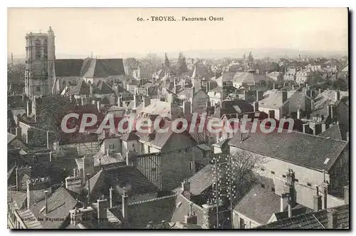 Cartes postales Troyes Panorama Ouest