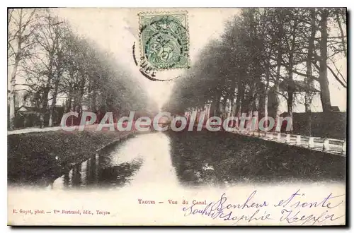 Cartes postales Troyes Vue du Canal