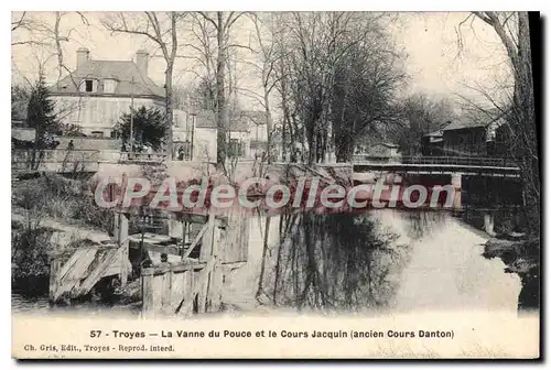 Cartes postales Troyes La Vanne du Pouce et le Cours Jacquin