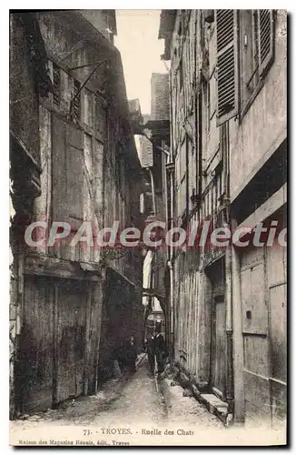 Cartes postales Troyes Ruelle des Chats