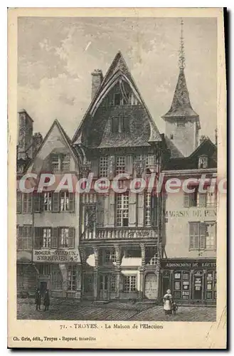 Cartes postales Troyes La Maison de l'Election