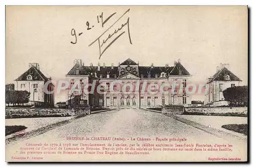 Cartes postales Brienne le Chateau Aube Le Chateau Facade principale