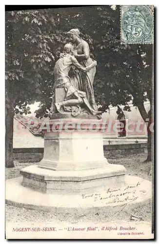 Cartes postales Nogent sur Seine L'Amour filial