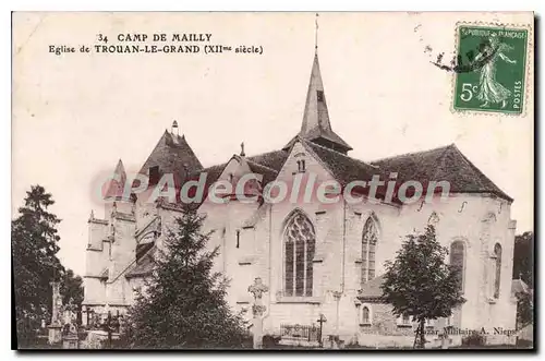 Cartes postales Camp de Mailly Eglise de Trouan le Grand
