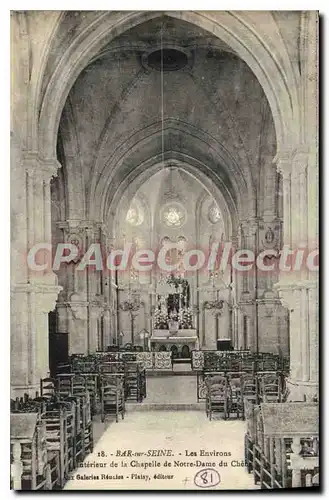 Cartes postales Bar sur Seine Les Environs Interieur de la Chapelle de Notre Dame du Chene